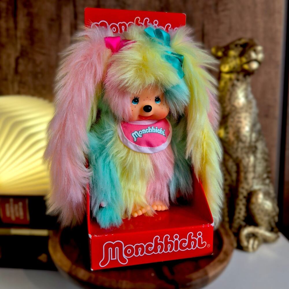 Rare Sekiguchi Monchhichi Am I Monchhichi? Pastel Girl 234240 NIB Plush